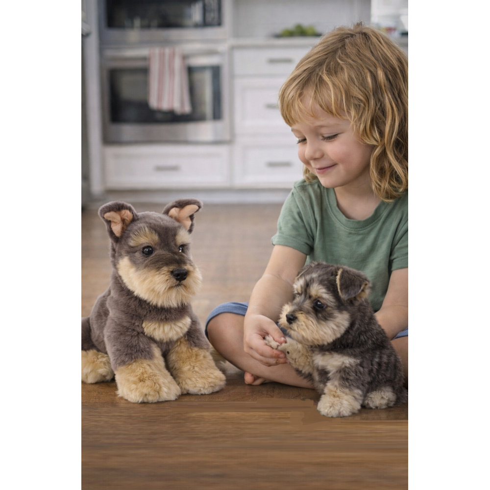 Peluche Hugo Cane Schnauzer Cm. 25 Pupazzo Lelly - 642300