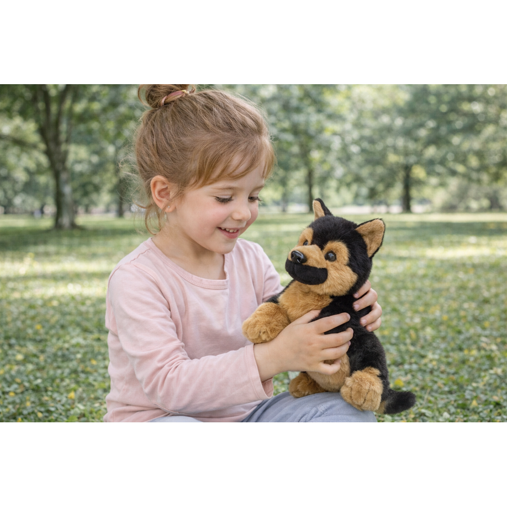 Peluche Pastore Tedesco CM 25 Pupazzo per Bambini Lelly - 642308