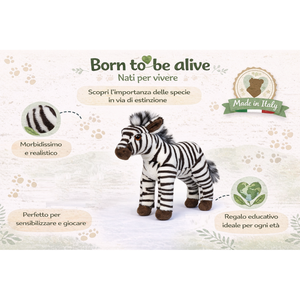 Peluche Zebra CM 25 Pupazzo per Bambini Lelly - 650010