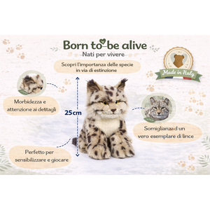 Peluche Lince CM 25 Pupazzo per Bambini Lelly - 650021