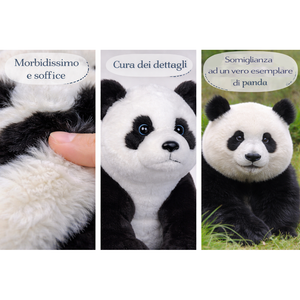 Peluche Panda CM 36 Pupazzo per Bambini Lelly - 650033