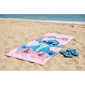 Telo Mare Stitch DISNEY 140 X 70 CM in Cotone Asciugamano Bambini per Spiaggia Piscina - Ez18082