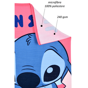 Telo Mare Stitch DISNEY Microfibra Asciugamano Bambine Ideale Spiaggia Piscina - Ez18081