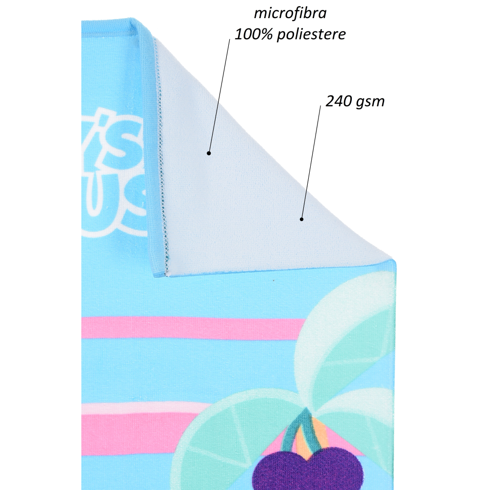 Telo Mare Gabby's Dollhouse Microfibra Asciugamano Bambine Ideale Spiaggia Piscina - Ez18037