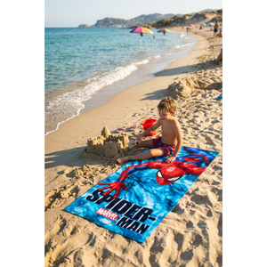 Telo Mare Spiderman MARVEL Microfibra Asciugamano Bambini Ideale Spiaggia Piscina - Ez18173
