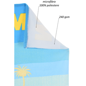 Telo Mare Pokémon Microfibra Asciugamano Bambini Ideale Spiaggia Piscina - Ez18139
