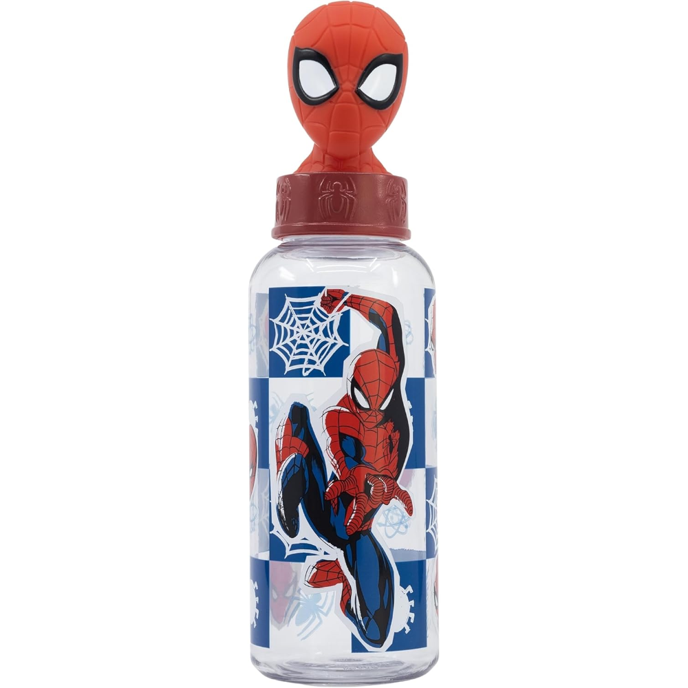 Borraccia con Tappo Svitabile 3d Spiderman MARVEL 560 Ml in Tritan - St74859