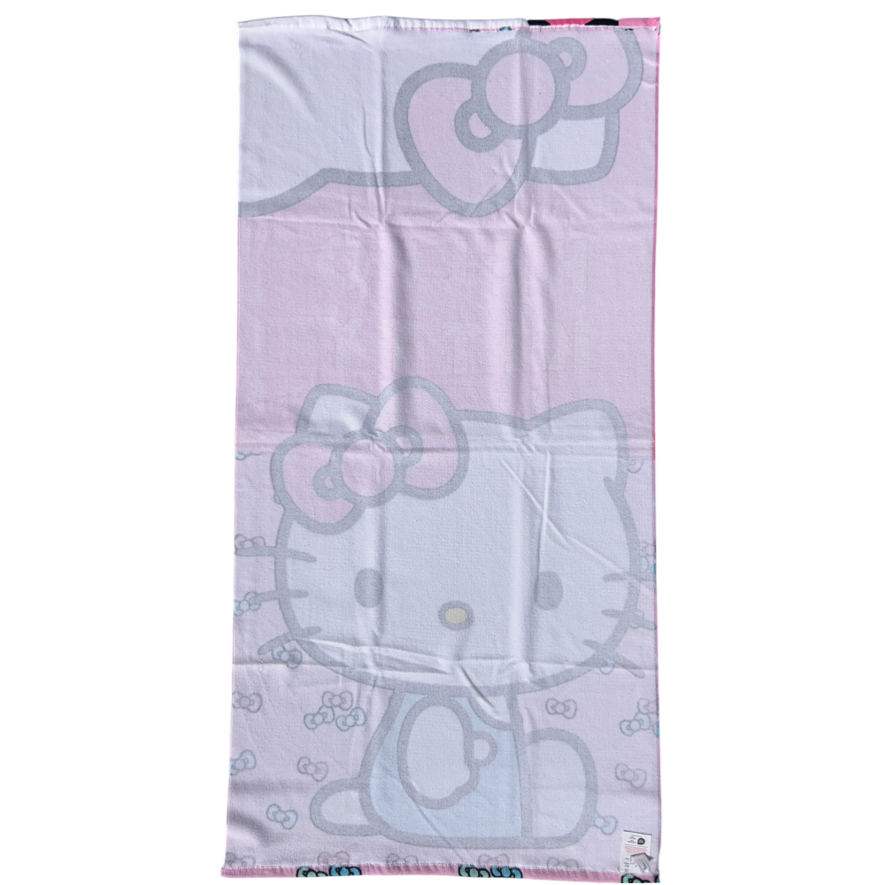 Telo Mare Hello Kitty Sanrio Asciugamano per Bambini in Microfibra CM 140x70 - Hk37-0025