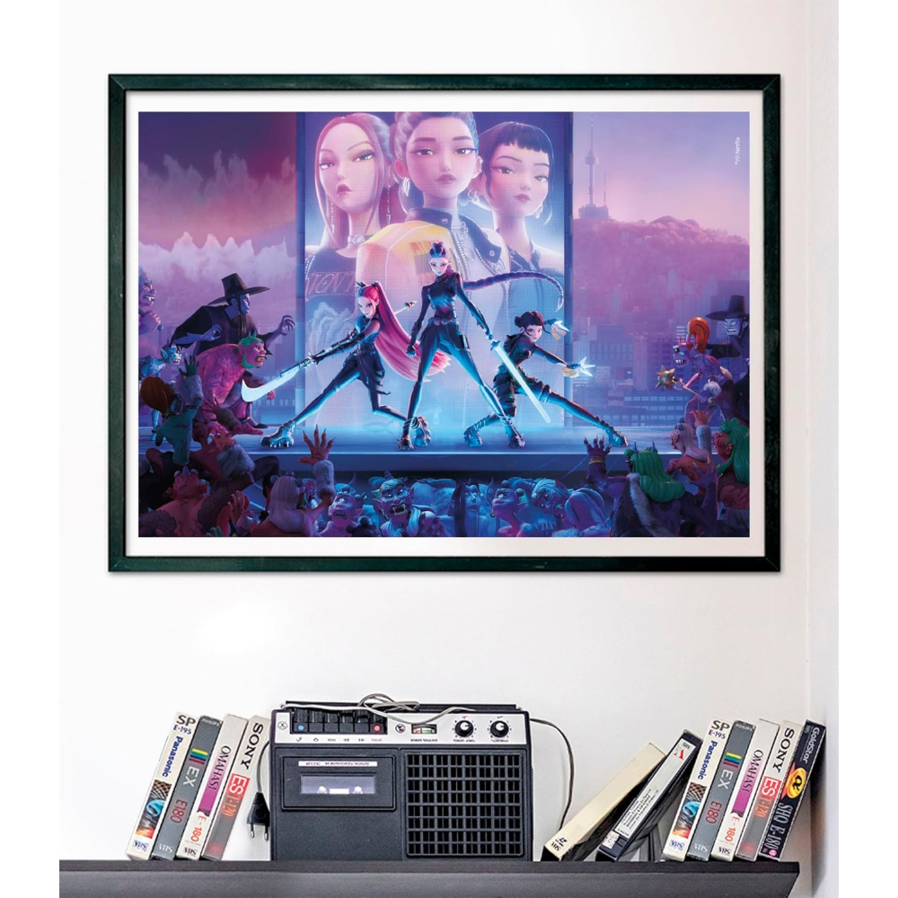 Puzzle Clementoni 1000 Pezzi K-Pop Demon Hunters Zoey Rumi Mira per Ragazzi e Adulti con Poster - 388876