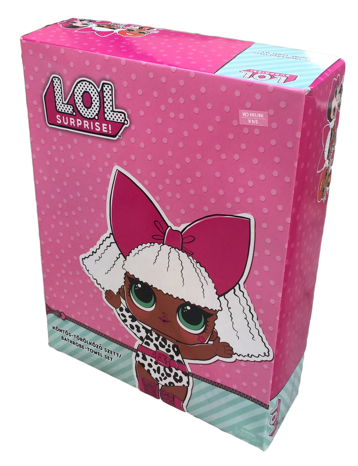 Set Accappatoio con Cappuccio + Asciugamano Lol Surprise Diva in Cotone Taglie 3/8 Anni - 1922-1759