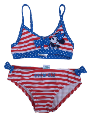 Costume Mare Minnie Mouse DISNEY Bikini 2 Pezzi Neonata Bambina Taglie 12/36 Mesi - Se0231rosso
