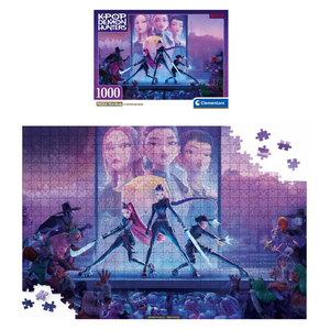 Puzzle Clementoni 1000 Pezzi K-Pop Demon Hunters Zoey Rumi Mira per Ragazzi e Adulti con Poster - 388876