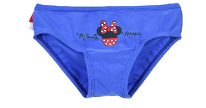 Costume Mare Minnie Mouse DISNEY Mutandina Neonata Bambina Taglie 12/36 Mesi - Se0032celeste