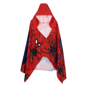 Mantella Mare Spiderman MARVEL Telo con Cappuccio 70x140 CM in Microfibra Bagno Piscina Spiaggia - Ez18217