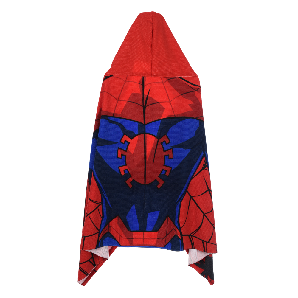 Mantella Mare Spiderman MARVEL Telo con Cappuccio 70x140 CM in Microfibra Bagno Piscina Spiaggia - Ez18217