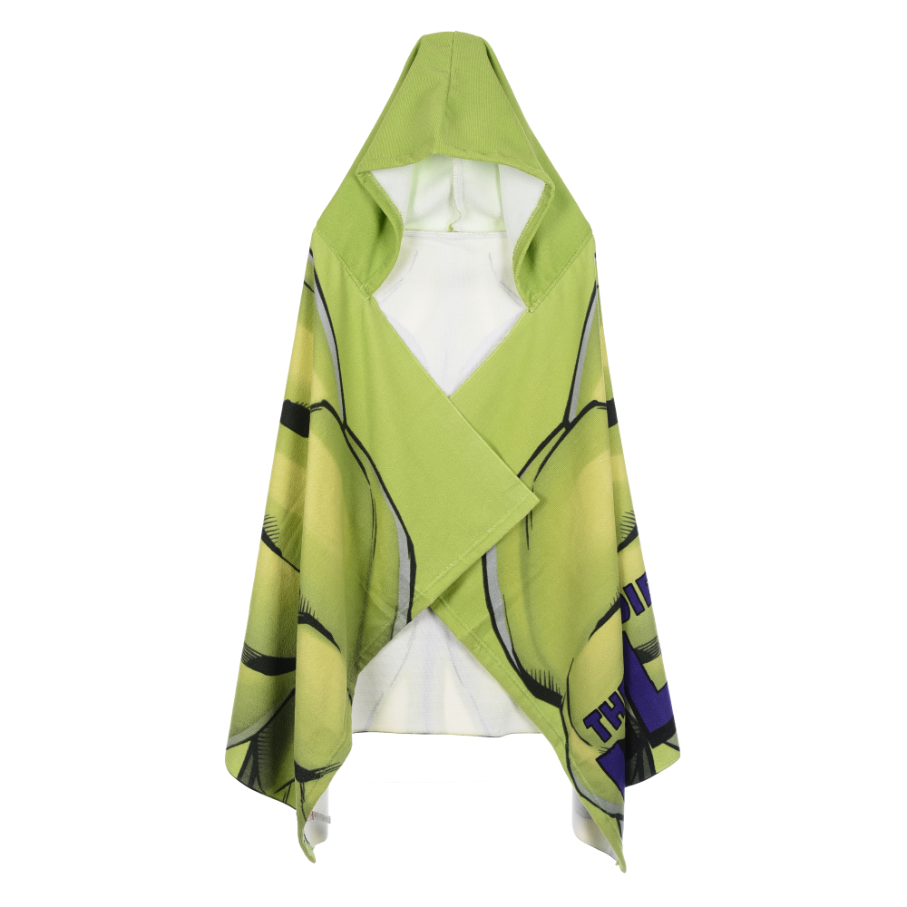 Mantella Mare Hulk MARVEL Telo con Cappuccio 70x140 CM in Microfibra Bagno Piscina Spiaggia - Ez18216