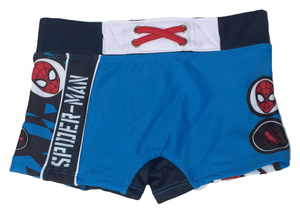 Costume Mare Spiderman Uomo Ragno MARVEL Parigamba Pantaloncino Bambino Taglie 3/8 Anni - Se1711celeste
