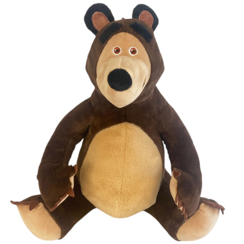 Peluche Masha e Orso Morbido Pupazzo Orso Seduto 50cm - Pts252594a/50