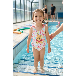 Costume da Bagno Winnie the Pooh DISNEY Intero 1 Pezzo Mare Piscina Neonata - Ez05022bianco