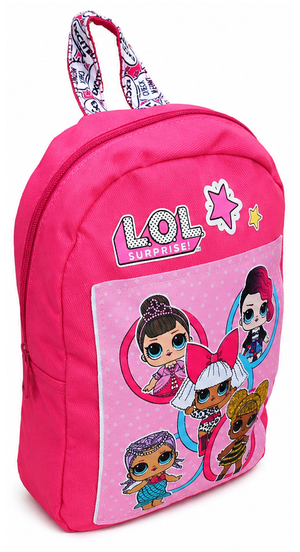 Zaino Lol Suprise Tessuto Jeans Denim Bambina Asilo Borsa Scuola Tempo Libero Cm.28x21 - B99217mc