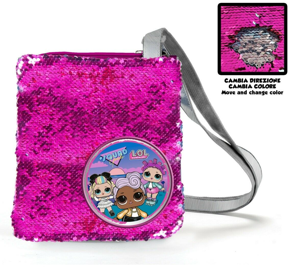 Borsa Passeggio Paillettes Reversibili Girabrilla Lol Surprise Cm. 24x20 - B99212mc