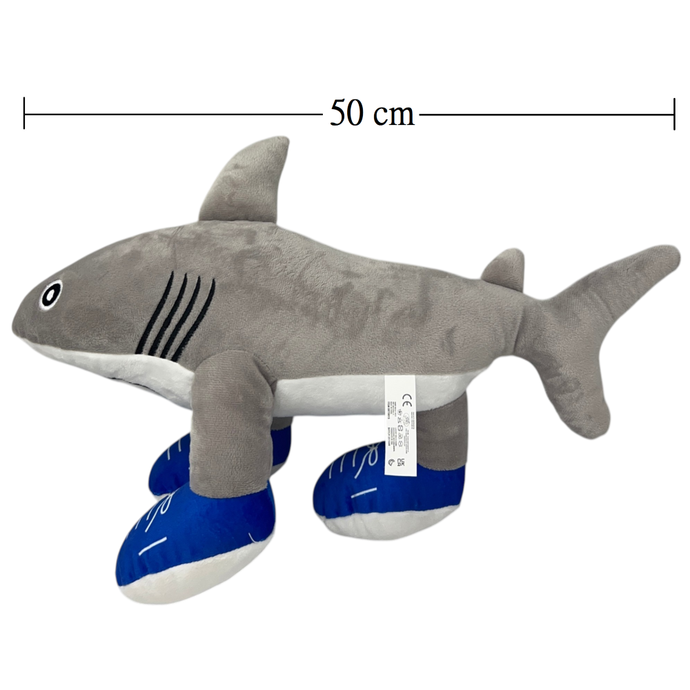 Peluche Italian Brainrot Morbido Pupazzo Tralalero Tralala 50 CM - Brt0015tralalero