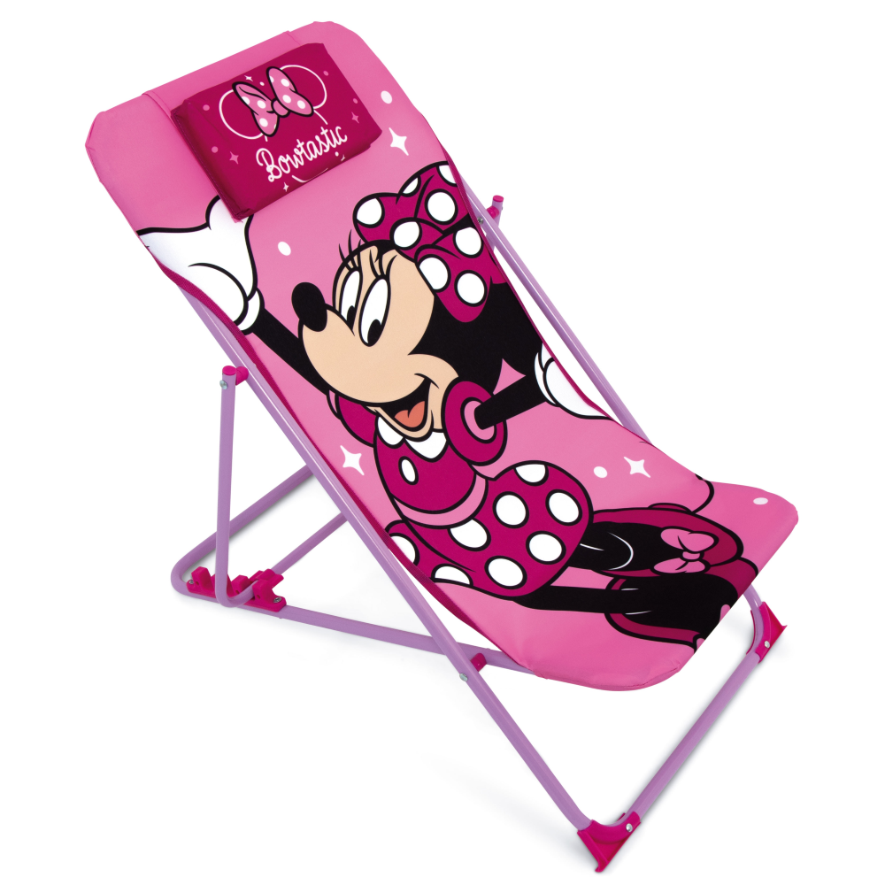 Sdraio Minnie Pieghevole per Mare e Giardino 100% Poliestere- 86728