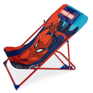 Sdraio Spiderman Pieghevole per Mare e Giardino 100% Poliestere- 86729