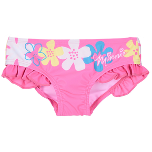 Costume da Bagno Minnie DISNEY Modello Slip Mutandina Neonata - Ez05010fucsia