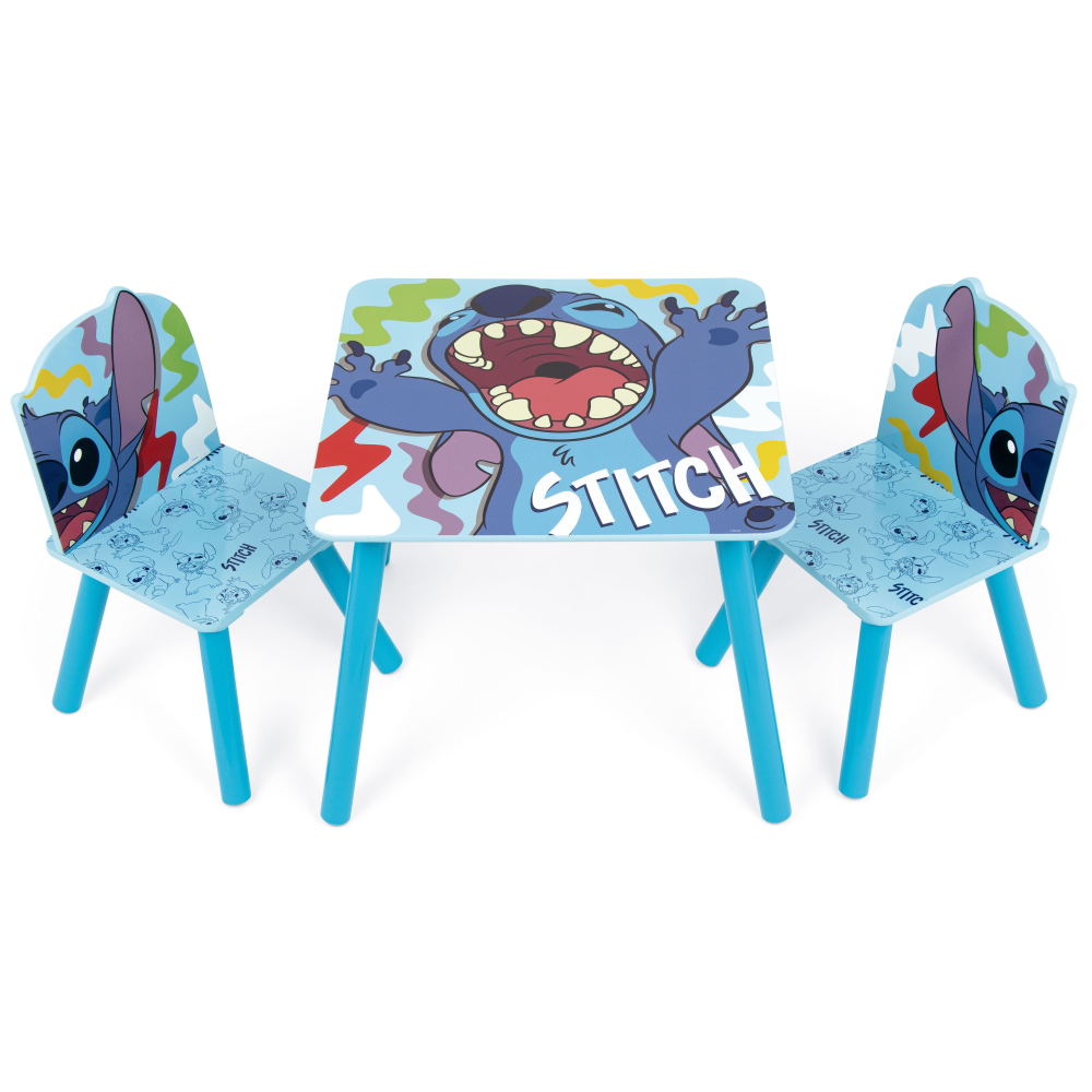 Set Tavolo con Due Sedie Stitch in Legno- 86639