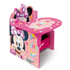 Sedia Scrivania con Contenitore Minnie in Legno - 86638
