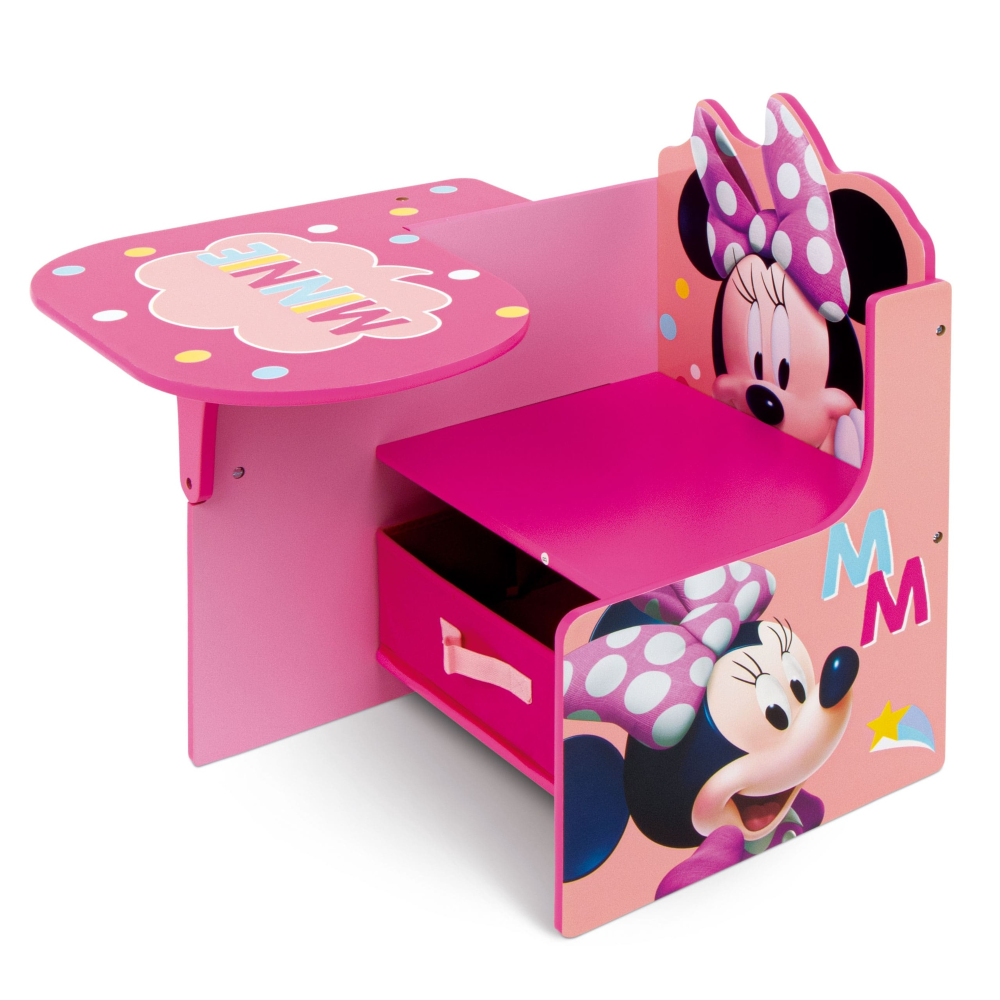 Sedia Scrivania con Contenitore Minnie in Legno - 86638