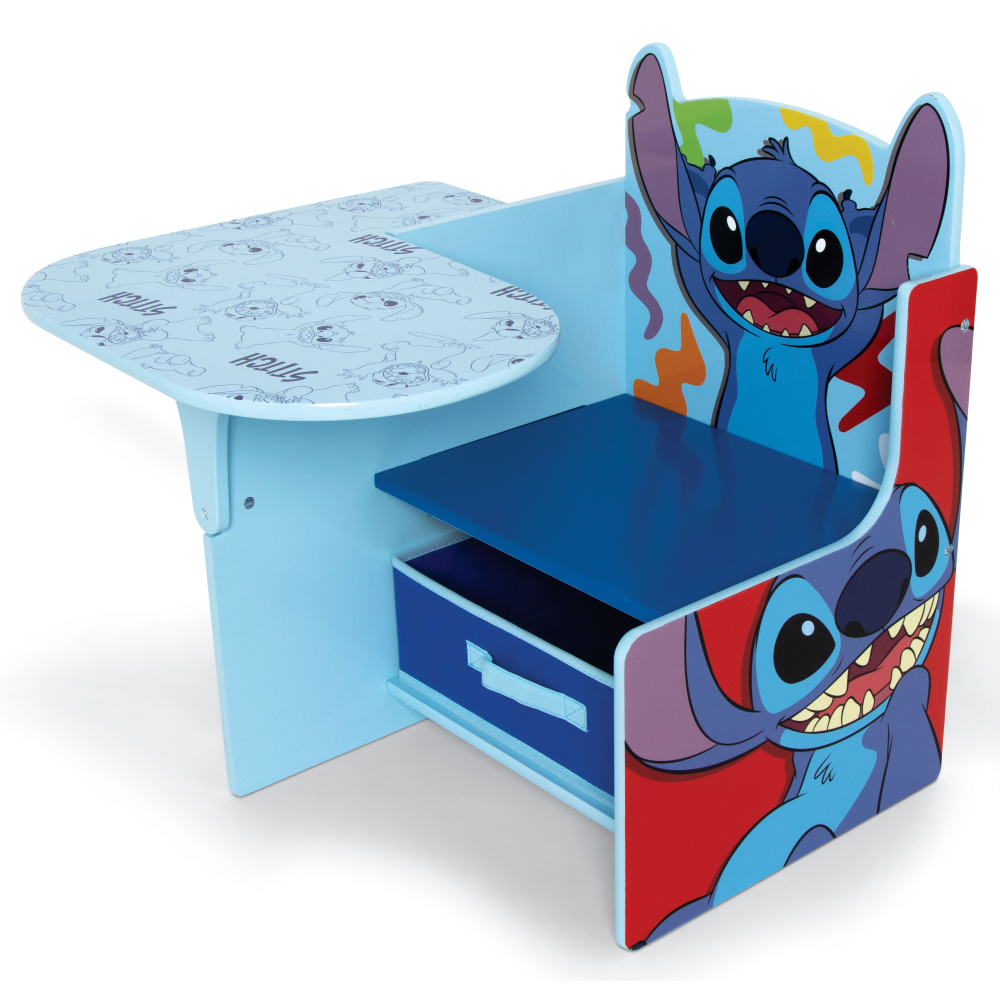 Sedia Scrivania con Contenitore Stitch in Legno - 86640
