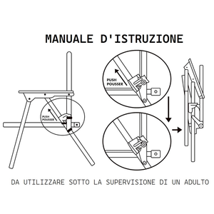Sedia Pieghevole Topolino per Mare e Giardino 100% Poliestere- 86733