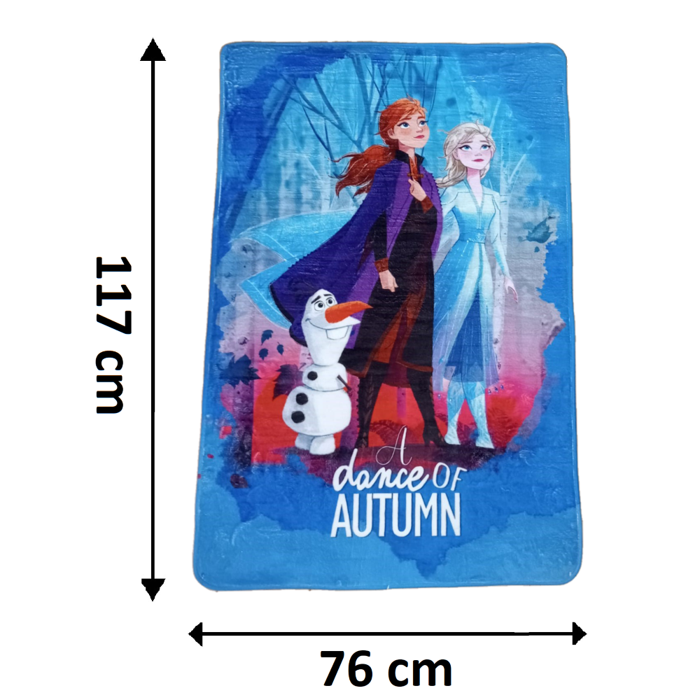 Tappeto Gioco Frozen Ii DISNEY Elsa Anna Microfibra Antiscivolo 76x117 CM - 31155rz/3