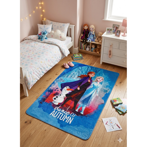Tappeto Gioco Frozen Ii DISNEY Elsa Anna Microfibra Antiscivolo 76x117 CM - 31155rz/3