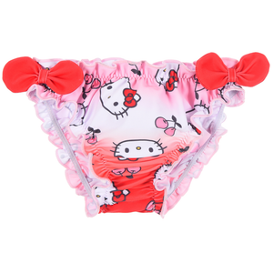 Costume da Bagno Hello Kitty Sanrio Modello Slip Mutandina Mare Piscina Neonata - Ez05024rosso