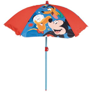 Set da Giardino Topolino Tavolino Ombrellone e Sedie Pieghevoli per Mare e Giardino 100% Poliestere- 86632