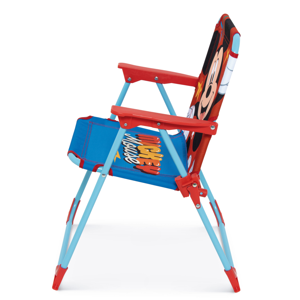 Set da Giardino Topolino Tavolino Ombrellone e Sedie Pieghevoli per Mare e Giardino 100% Poliestere- 86632