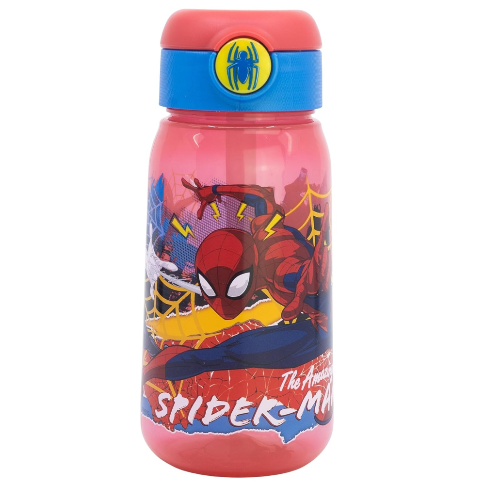 Borraccia Pop-Up Spiderman Bottiglia in Plastica Riutilizzabile 510 Ml - 86673
