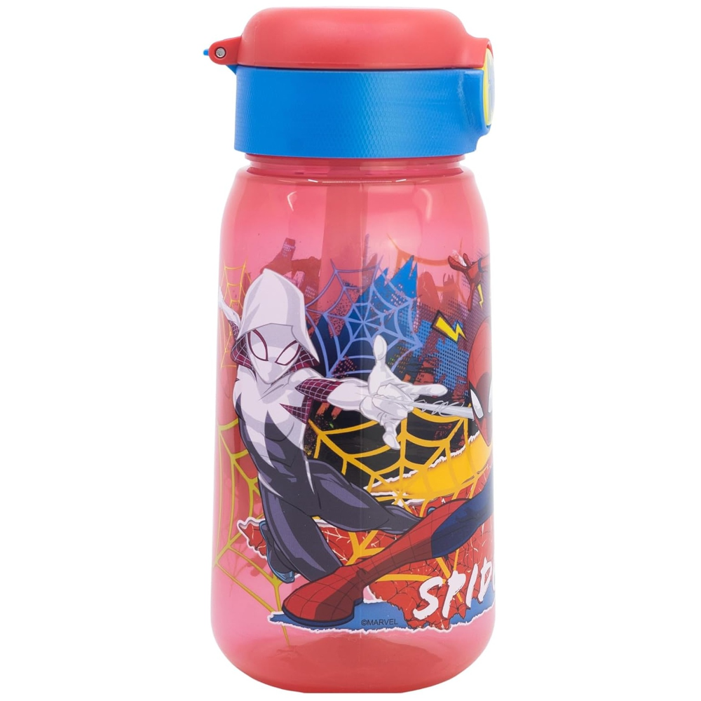 Borraccia Pop-Up Spiderman Bottiglia in Plastica Riutilizzabile 510 Ml - 86673
