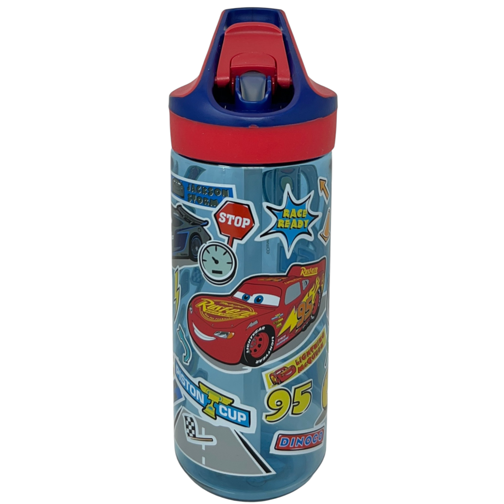 Borraccia Tritan Cars Bottiglia 620 Ml con Apertura Pop-Up - 86698
