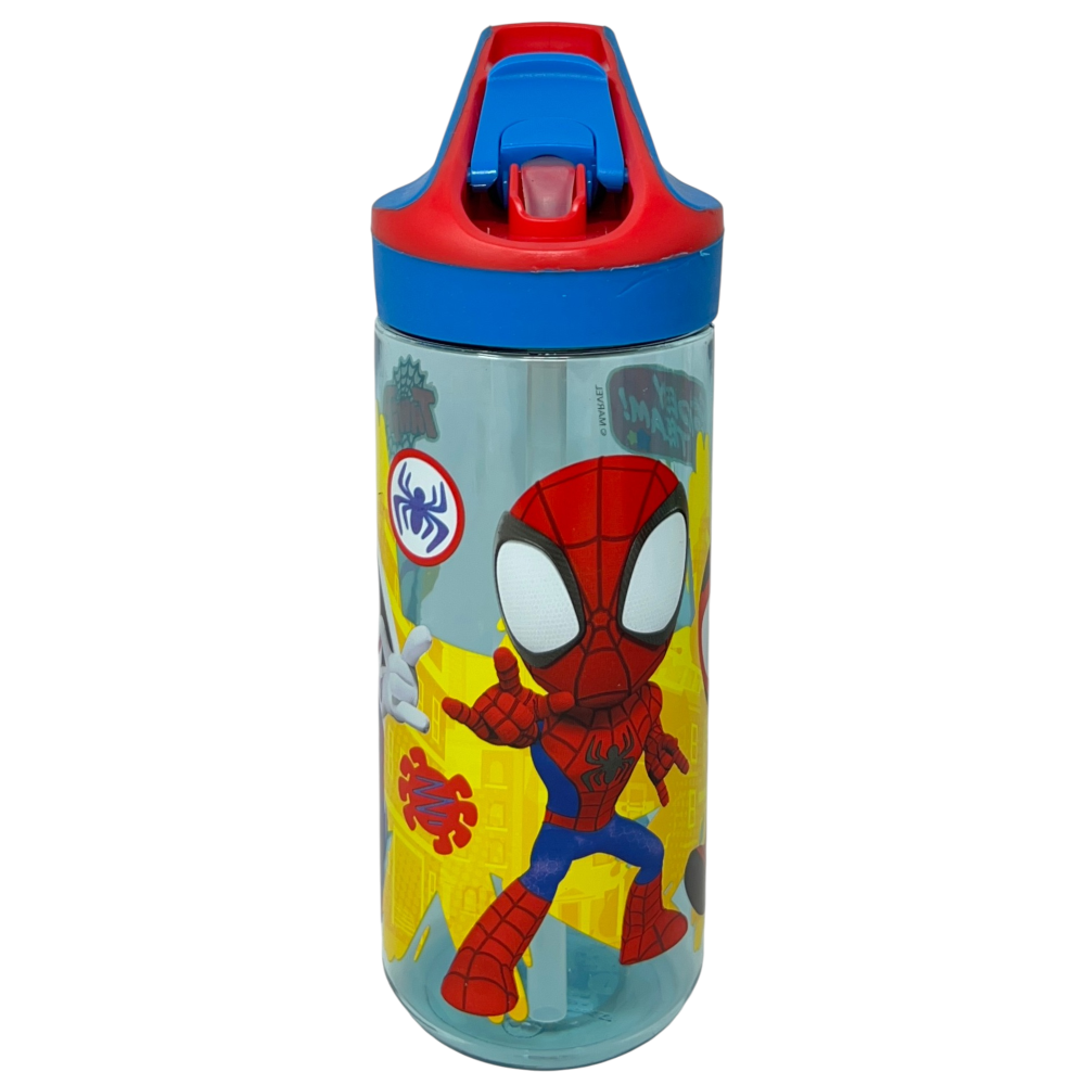 Borraccia Tritan Spidey Bottiglia 620 Ml con Apertura Pop-Up - 86708