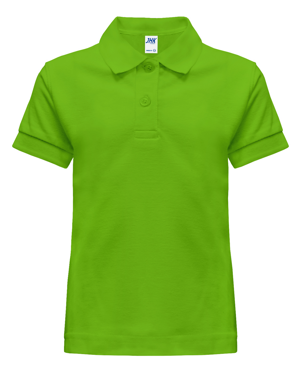 Polo T-Shirt Maglietta Divisa Scolastica Verde Lime Maniche Corte Taglie da 1 a 14 Anni