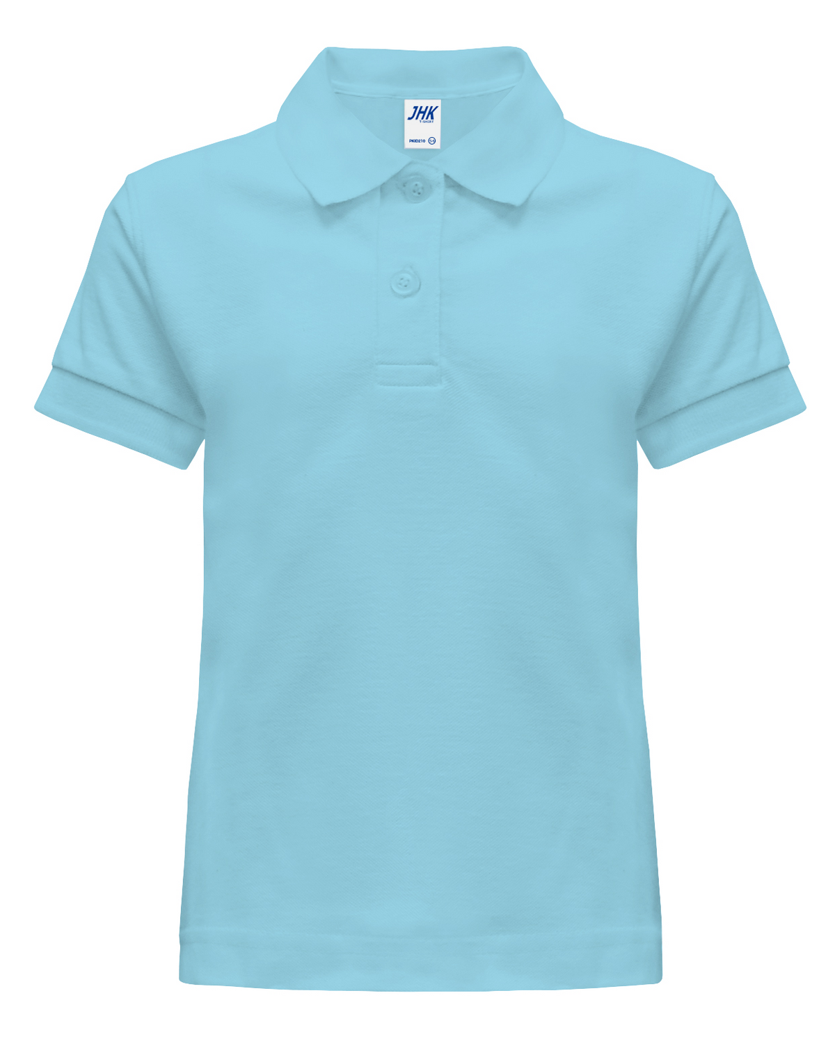 Polo T-Shirt Maglietta Divisa Scolastica Celeste Sky Maniche Corte Taglie da 1 a 14 Anni