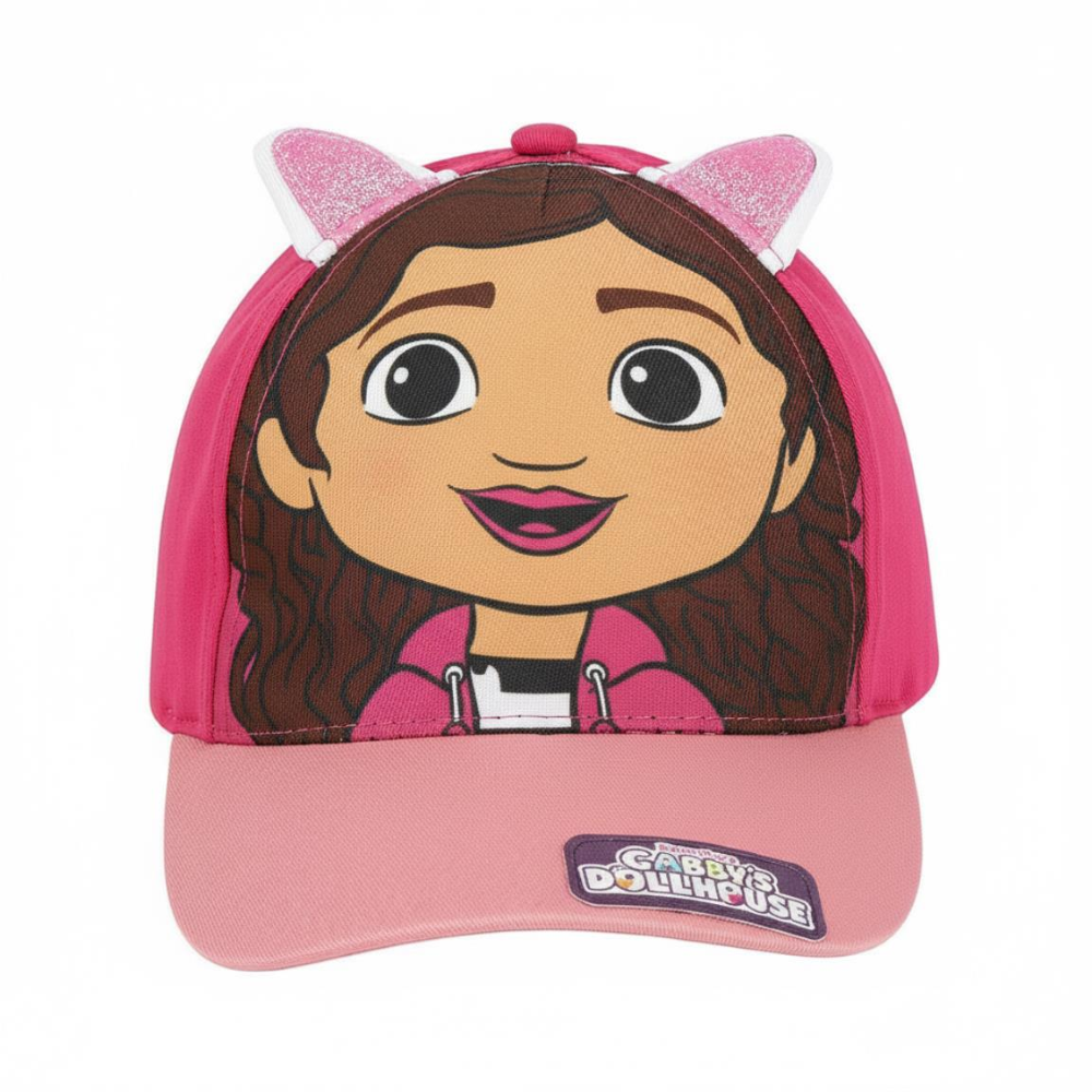 Cappello Gabby Dollhouse con Orecchie 3d Berretto Estivo con Visiera Regolabile Bambina 53 CM - 0447