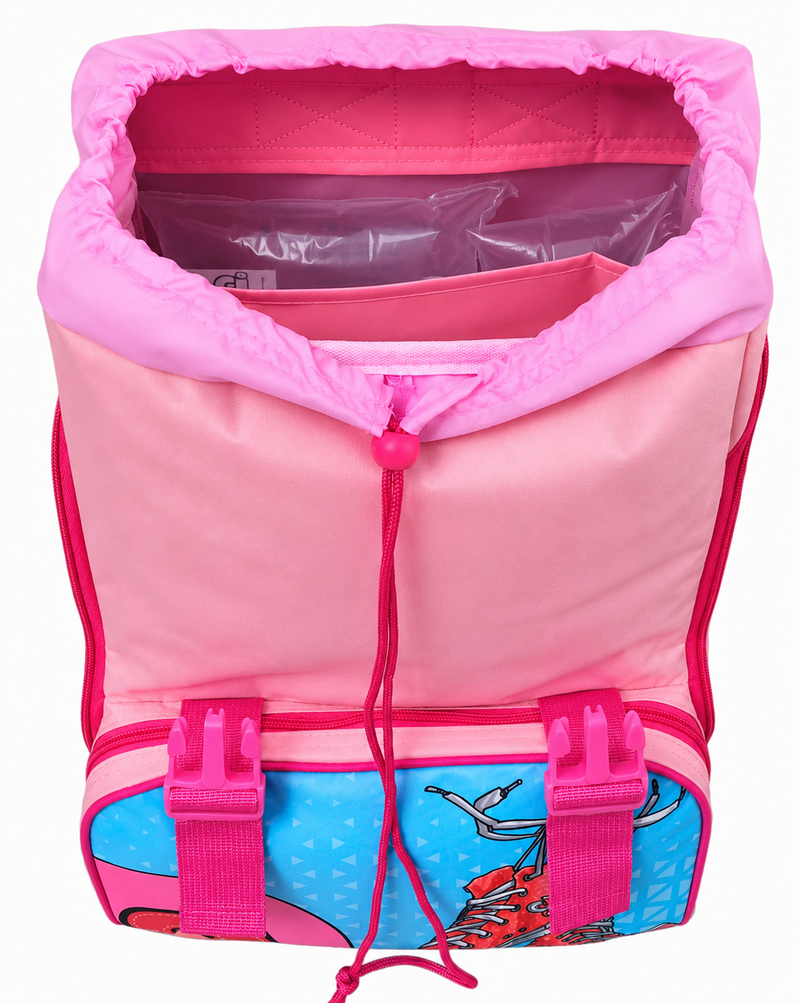 Zaino Faccine Bambina Estensibile Borsa Scuola Elementare Cm. 40x29x28 - Cj0450b