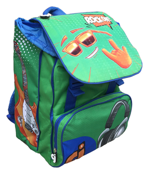 Zaino Faccine Bambino Estensibile Borsa Scuola Elementare Cm. 40x29x28 - Cj0450c
