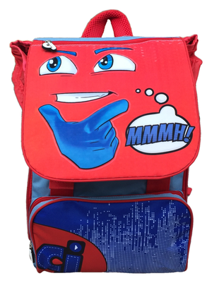 Zaino Faccine Bambino Estensibile Borsa Scuola Elementare Cm. 40x29x28 - Cj0450d