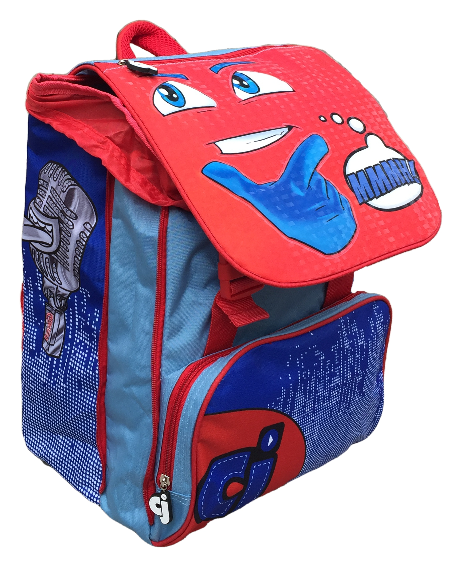 Zaino Faccine Bambino Estensibile Borsa Scuola Elementare Cm. 40x29x28 - Cj0450d